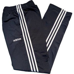 Adidas Men’s Lined Athletic Trainer Jogger Track Sweat Pants Pockets Blue Small